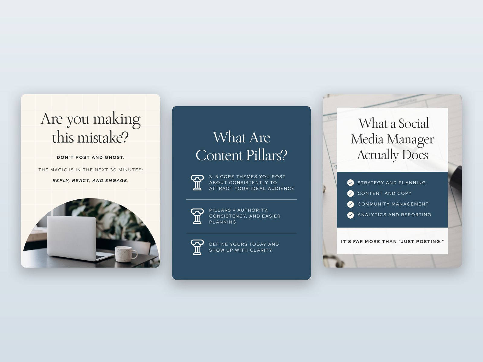 Social Media Manager Instagram Templates preview 2