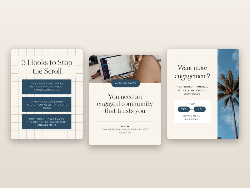 Social Media Manager Instagram Templates preview